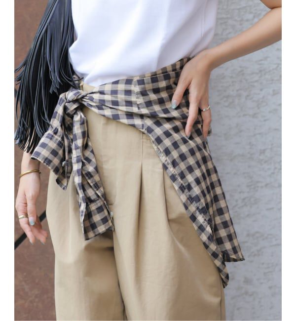 JOURNAL STANDARD relume「《追加2》コットンローンチェックオーバーサイズ」|シャツ・ブラウス|