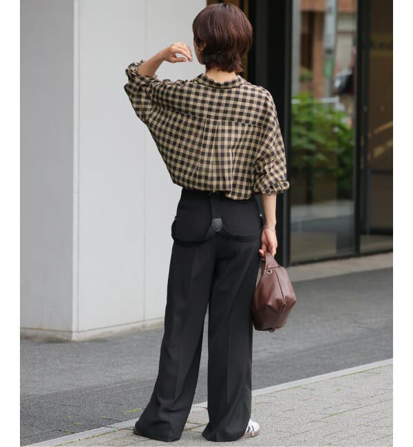 JOURNAL STANDARD relume「《追加2》コットンローンチェックオーバーサイズ」|シャツ・ブラウス|