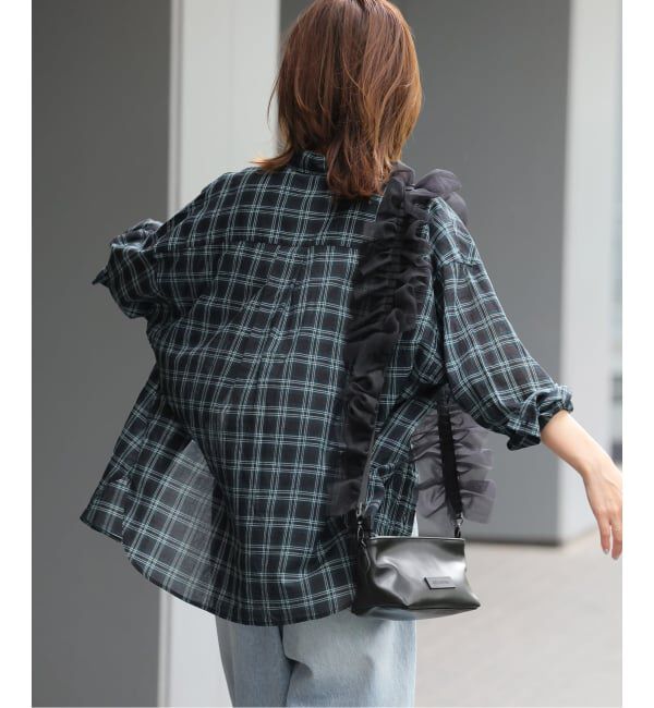 JOURNAL STANDARD relume「《追加2》コットンローンチェックオーバーサイズ」|シャツ・ブラウス|