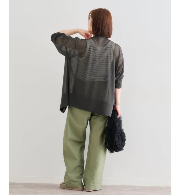 U by SPICK&SPAN「ウォッシャブルリネンブレンドシアーカーデ」|カーディガン|