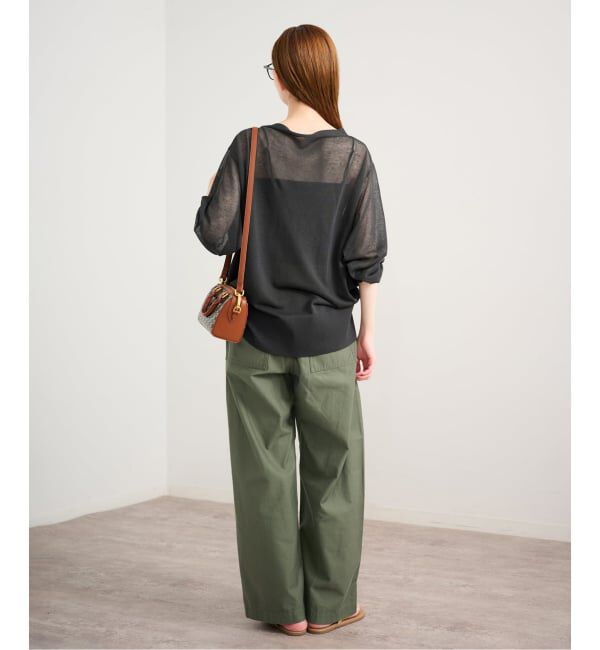 U by SPICK&SPAN「ウォッシャブルリネンブレンドシアーカーデ」|カーディガン|