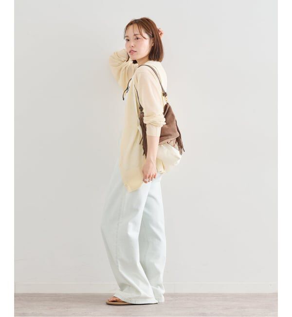 U by SPICK&SPAN「ウォッシャブルリネンブレンドシアーカーデ」|カーディガン|