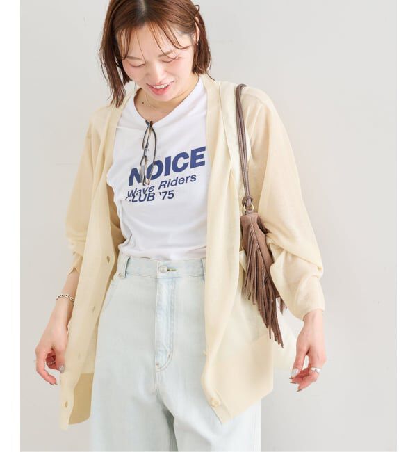 U by SPICK&SPAN「ウォッシャブルリネンブレンドシアーカーデ」|カーディガン|