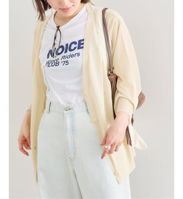 U by SPICK&SPAN「ウォッシャブルリネンブレンドシアーカーデ」|カーディガン|