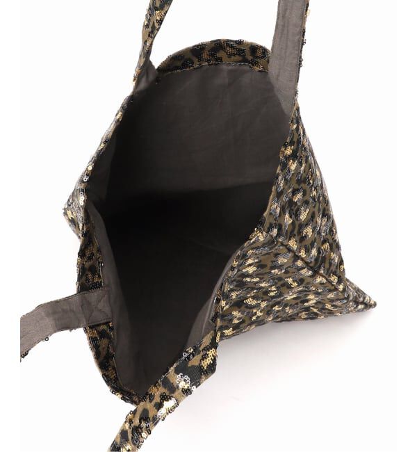 Spick and Span「Uhr / ウーア Sequin Leopard Tote」|トートバッグ|