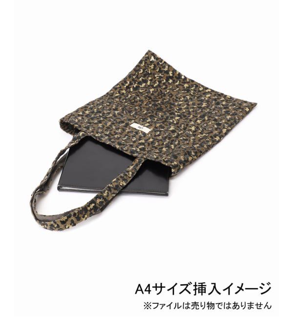 Spick and Span「Uhr / ウーア Sequin Leopard Tote」|トートバッグ|
