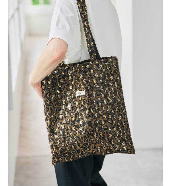 Spick and Span「Uhr / ウーア Sequin Leopard Tote」|トートバッグ|