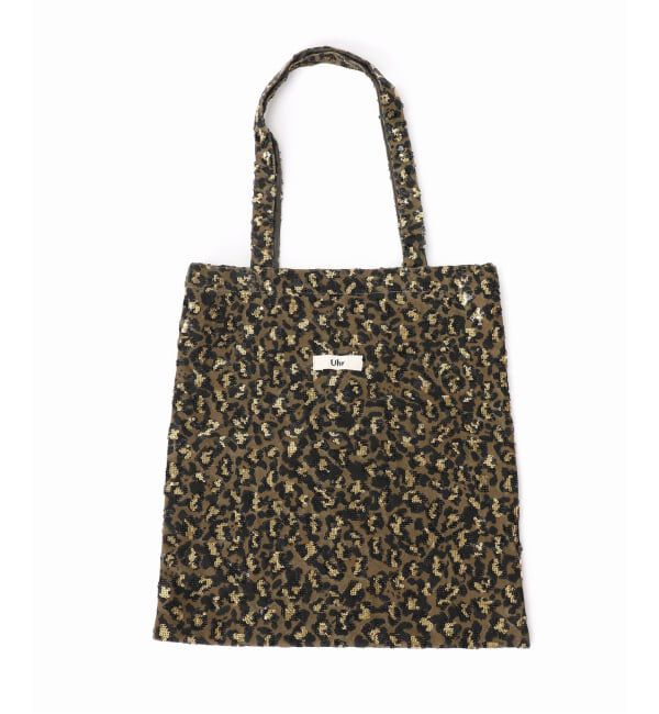 Spick and Span「Uhr / ウーア Sequin Leopard Tote」|トートバッグ|
