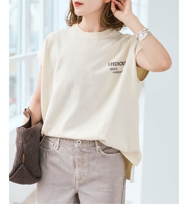 Spick and Span「《追加》upper hights/アッパーハイツ 別注BIG NO SLEEVE TEE*」|Tシャツ・カットソー|