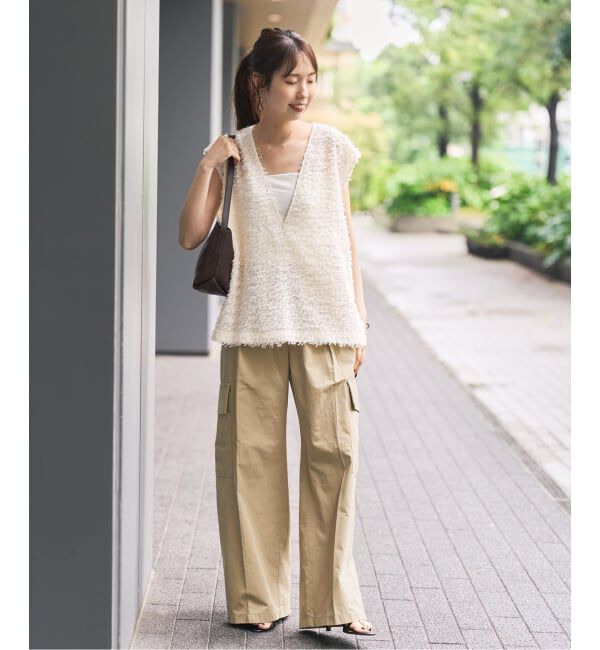 Spick and Span「コットンカーゴイージーパンツ」|カーゴ|