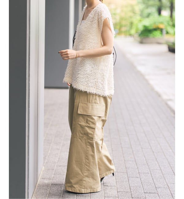 Spick and Span「コットンカーゴイージーパンツ」|カーゴ|