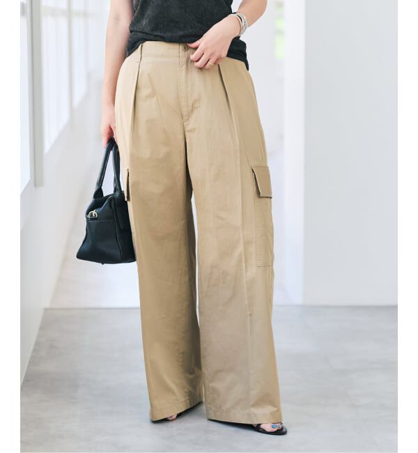 Spick and Span「コットンカーゴイージーパンツ」|カーゴ|