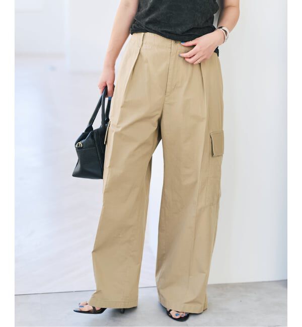 Spick and Span「コットンカーゴイージーパンツ」|カーゴ|