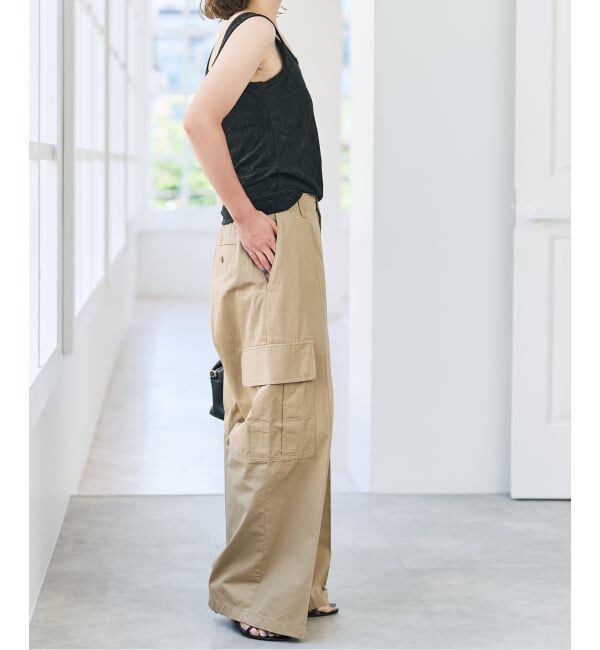 Spick and Span「コットンカーゴイージーパンツ」|カーゴ|