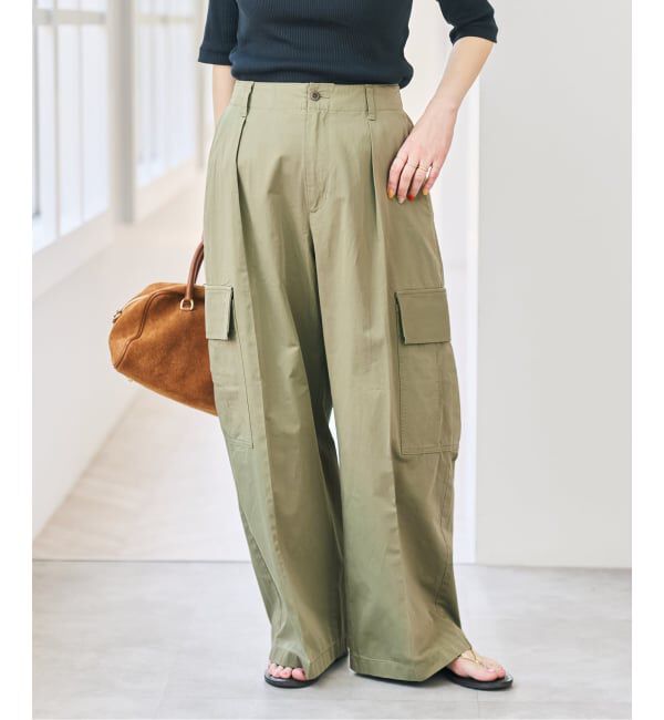 Spick and Span「コットンカーゴイージーパンツ」|カーゴ|