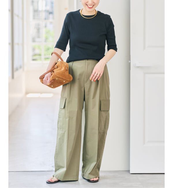 Spick and Span「コットンカーゴイージーパンツ」|カーゴ|