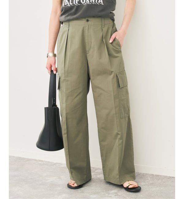 Spick and Span「コットンカーゴイージーパンツ」|カーゴ|