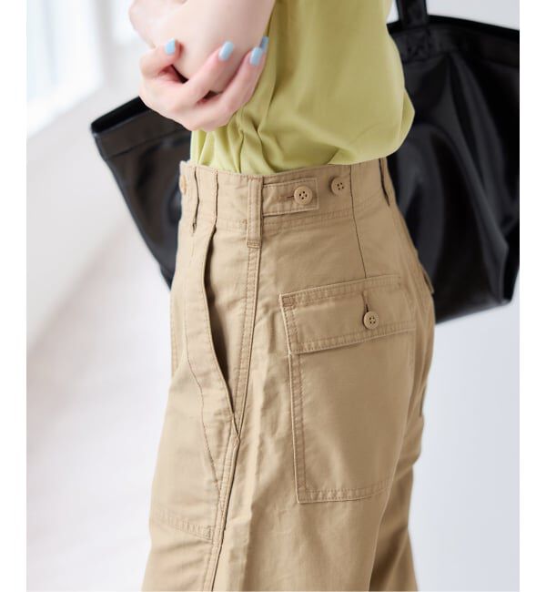 U by SPICK&SPAN「バレルレッグルーズベイカーパンツ」|カーゴ|