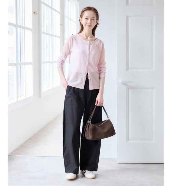 U by SPICK&SPAN「バレルレッグルーズベイカーパンツ」|カーゴ|