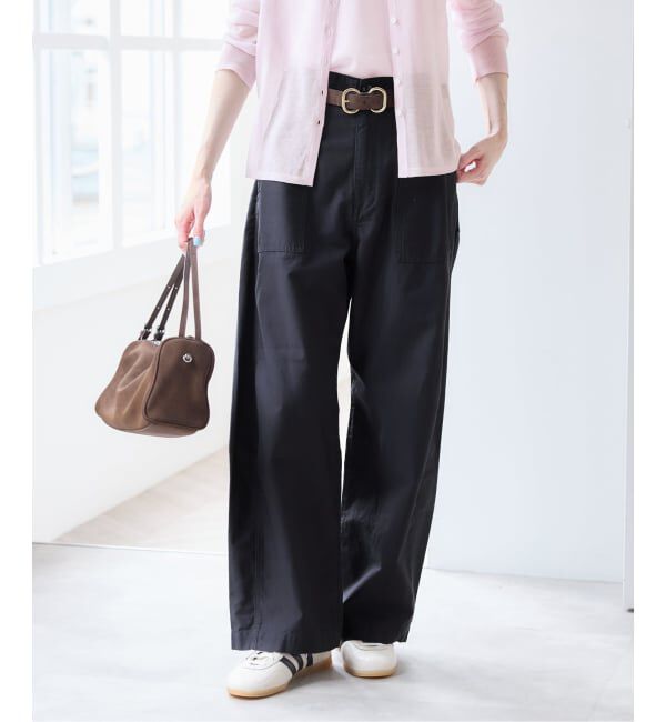 U by SPICK&SPAN「バレルレッグルーズベイカーパンツ」|カーゴ|
