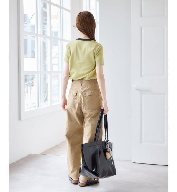 U by SPICK&SPAN「バレルレッグルーズベイカーパンツ」|カーゴ|
