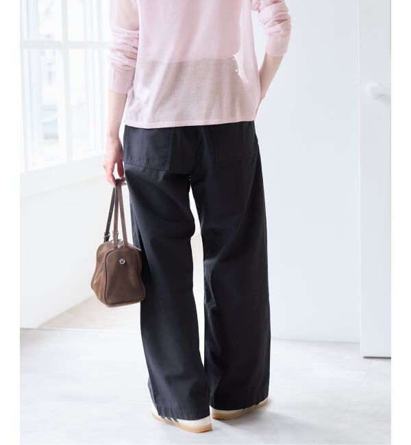 U by SPICK&SPAN「バレルレッグルーズベイカーパンツ」|カーゴ|