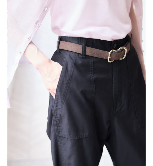 U by SPICK&SPAN「バレルレッグルーズベイカーパンツ」|カーゴ|