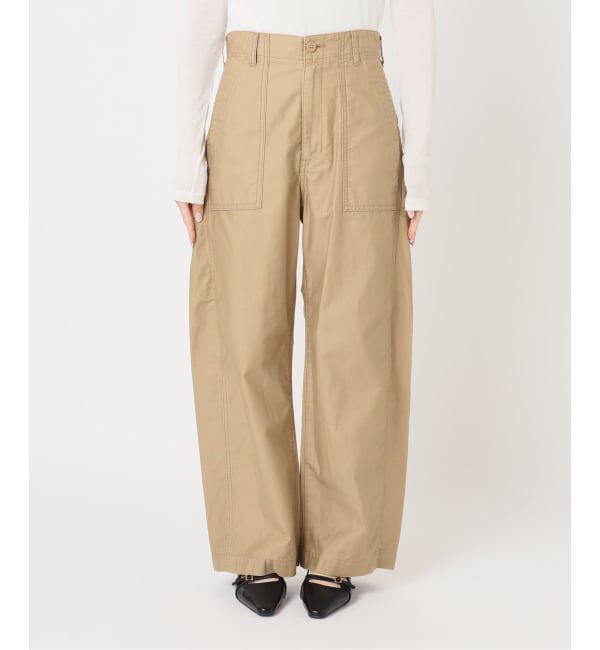 U by SPICK&SPAN「バレルレッグルーズベイカーパンツ」|カーゴ|