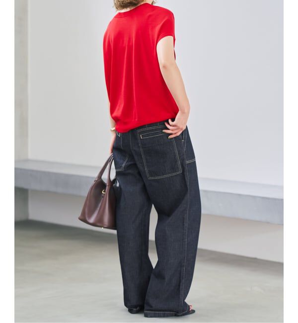 Spick and Span「5 1/2 PATCH LOOSEFIT DENIM」|デニム|