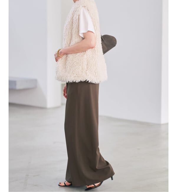 Spick and Span「ドライストレッチワイドパンツ」|スラックス|