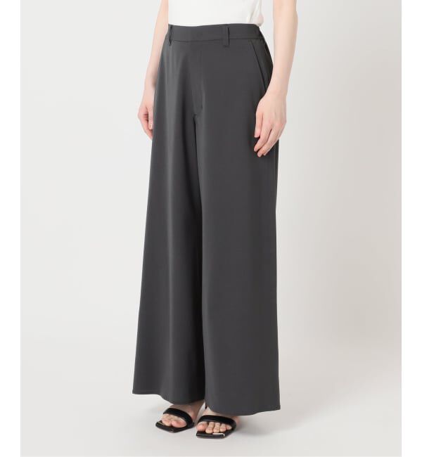 Spick and Span「ドライストレッチワイドパンツ」|スラックス|