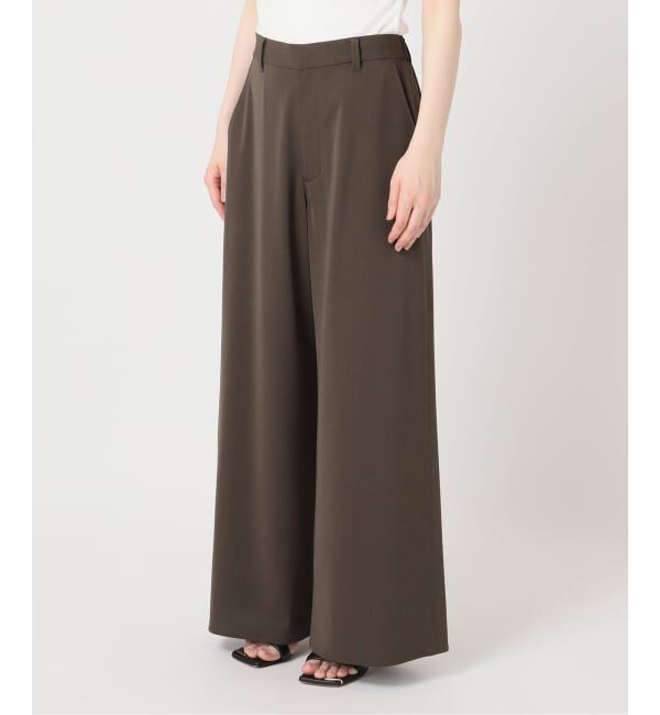 Spick and Span「ドライストレッチワイドパンツ」|スラックス|