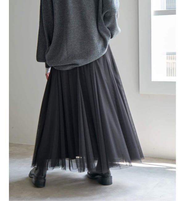 Spick and Span「《追加》チュールスカート」|スカート|