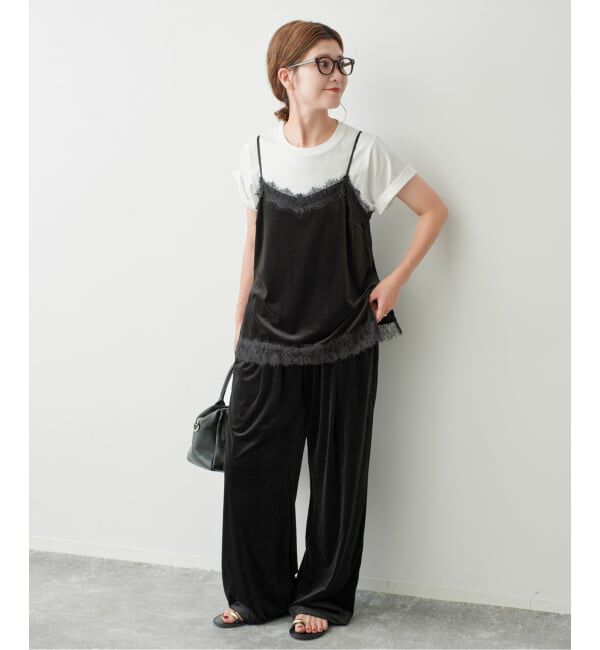 Spick and Span「《WEB限定》ベロアイージーパンツ」|その他|