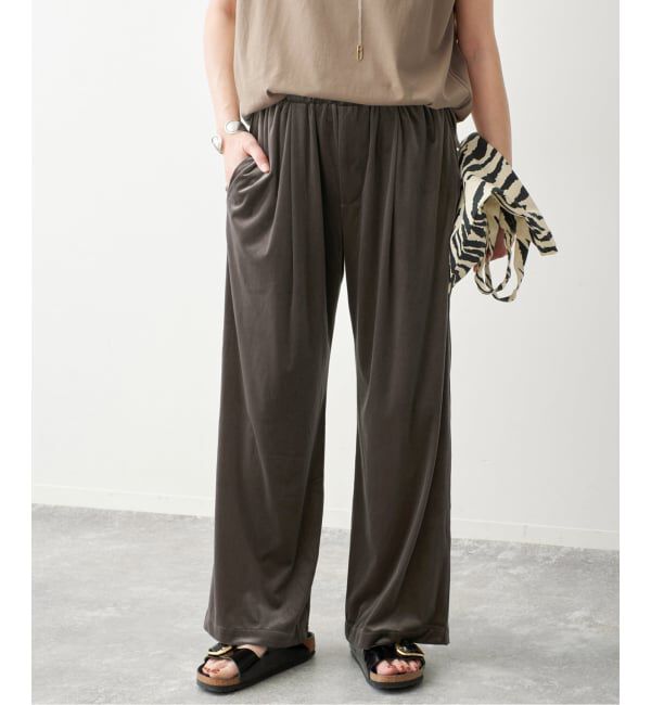Spick and Span「《WEB限定》ベロアイージーパンツ」|その他|
