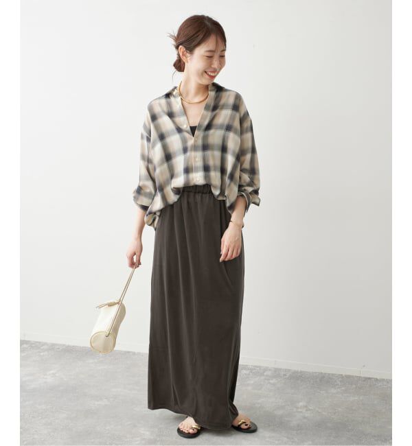 Spick and Span「ベロアイージースカート」|スカート|