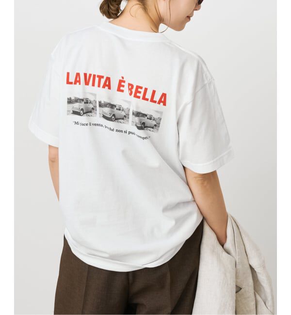 Spick and Span「《追加》バックフォトプリントT」|Tシャツ・カットソー|