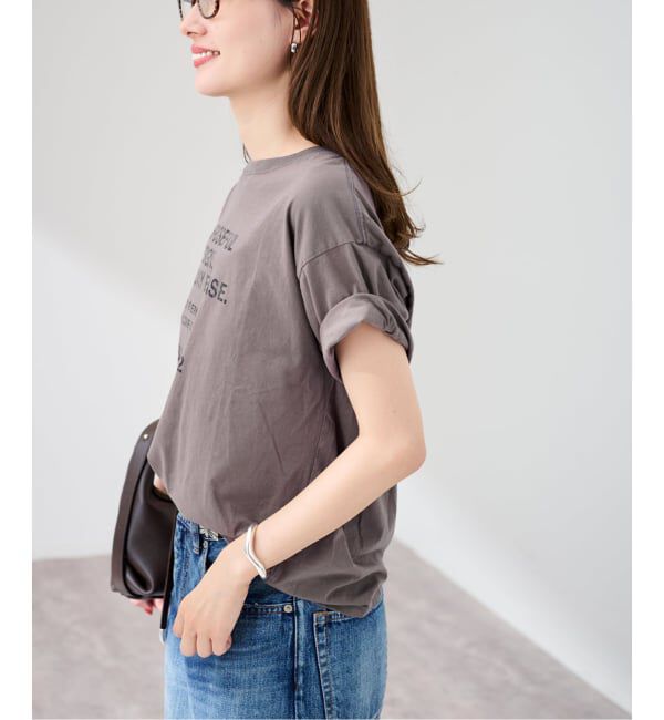 FRAMeWORK「≪追加≫カスレロゴプリントTシャツ」|Tシャツ・カットソー|