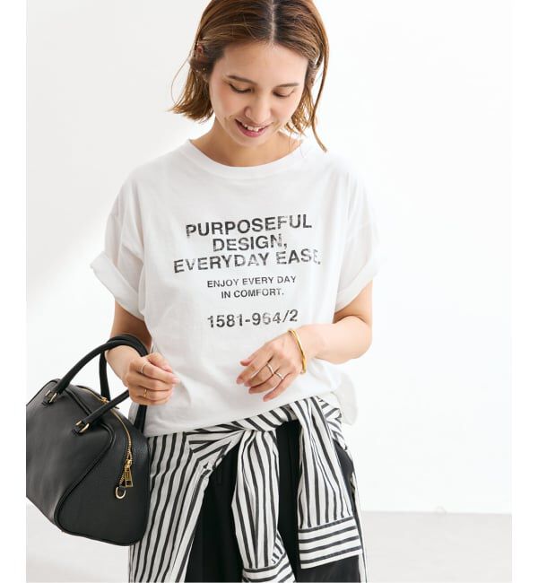 FRAMeWORK「≪追加≫カスレロゴプリントTシャツ」|Tシャツ・カットソー|