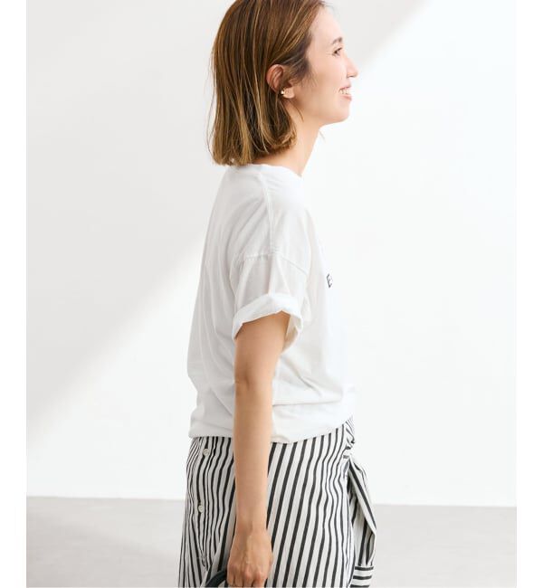 FRAMeWORK「≪追加≫カスレロゴプリントTシャツ」|Tシャツ・カットソー|