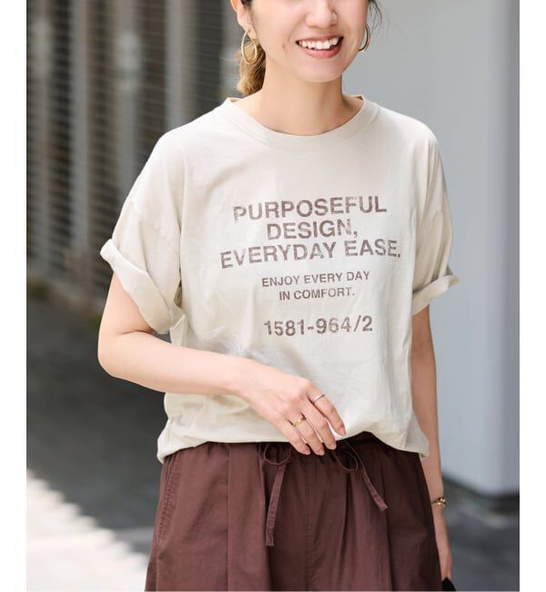 FRAMeWORK「≪追加≫カスレロゴプリントTシャツ」|Tシャツ・カットソー|