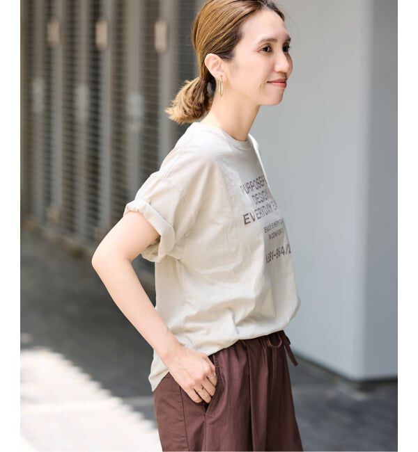 FRAMeWORK「≪追加≫カスレロゴプリントTシャツ」|Tシャツ・カットソー|
