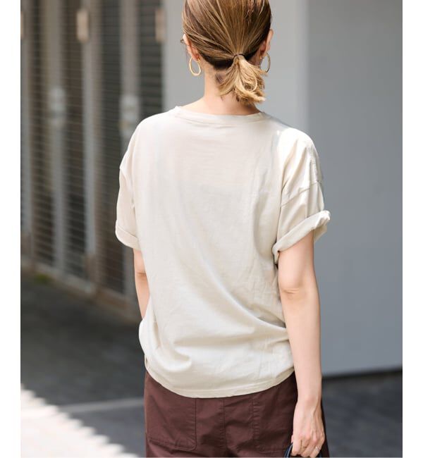 FRAMeWORK「≪追加≫カスレロゴプリントTシャツ」|Tシャツ・カットソー|