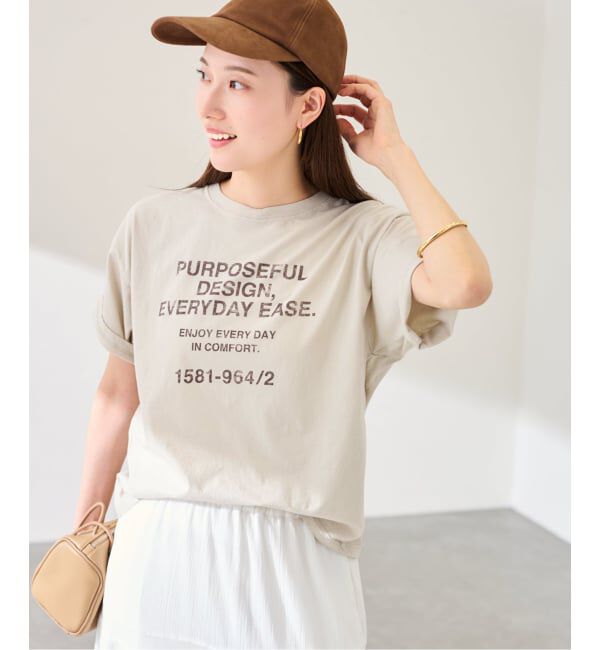 FRAMeWORK「≪追加≫カスレロゴプリントTシャツ」|Tシャツ・カットソー|