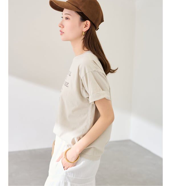 FRAMeWORK「≪追加≫カスレロゴプリントTシャツ」|Tシャツ・カットソー|