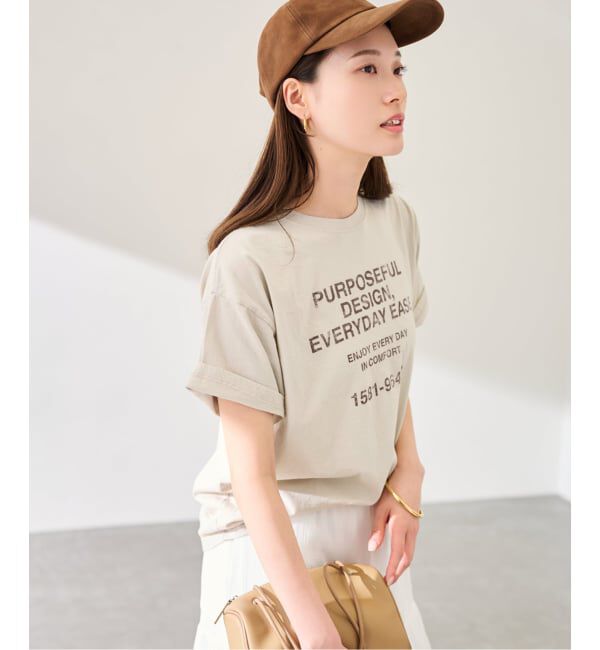 FRAMeWORK「≪追加≫カスレロゴプリントTシャツ」|Tシャツ・カットソー|