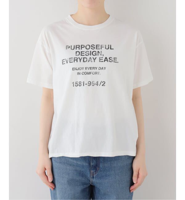 FRAMeWORK「≪追加≫カスレロゴプリントTシャツ」|Tシャツ・カットソー|