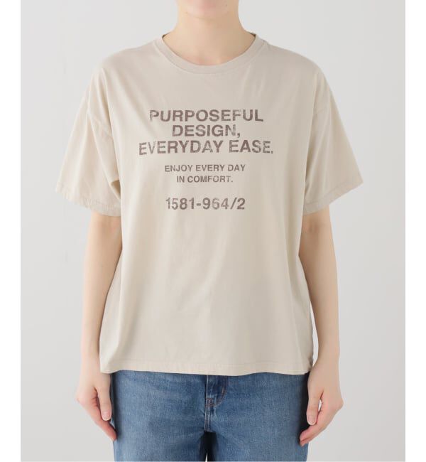 FRAMeWORK「≪追加≫カスレロゴプリントTシャツ」|Tシャツ・カットソー|