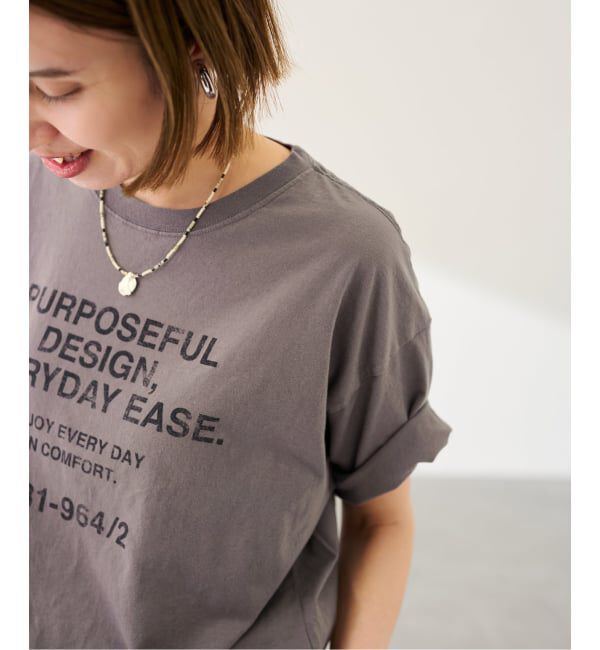 FRAMeWORK「≪追加≫カスレロゴプリントTシャツ」|Tシャツ・カットソー|