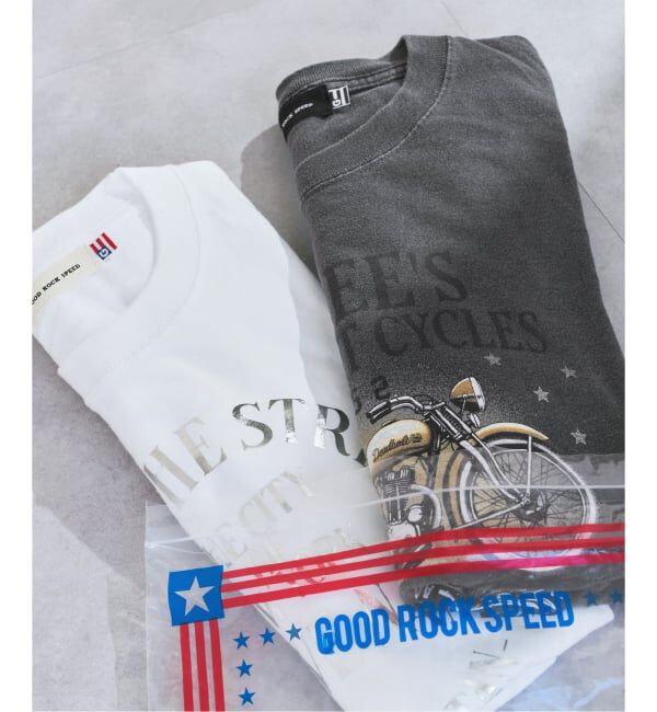 Spick and Span「《追加 / 2枚セット》GOOD ROCK SPEED / グッドロックスピード 別注PACKTEE」|Tシャツ・カットソー|ブラック A